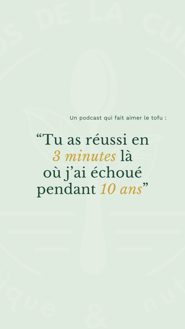 [REDIF]Je suis toujours plus ou moins en vacances donc je continue avec les redif ! Ici, il s’agissait d’un échange que j’ai reçu après la diffusion de l’épisode de la saison 1 “Mes 5 indispensables en cuisine végane” où je parlais du tofu 💚Si tu as la flemme d’aller chercher l’épisode, tu peux juste commenter PODCAST sous ce post et tu recevras automatiquement le lien en message privé 😎PS : évidemment, une poussière grosse comme mon poing s'est logée dans mon œil trop sensible au moment de la réception de ces messages ...🌿 Je suis Magali, diététicienne nutritionniste spécialisée dans les alimentations végétales (végétariennes, végétaliennes, flexitariennes, vegan) .Je t’aide à végétaliser ton alimentation sans te prendre la tête avec :
✨ mon accompagnement “VégéTranquille®”
🎙️ mon podcast “Le Dos de la Cuillère”
💌 ma newsletter "La Dosette"